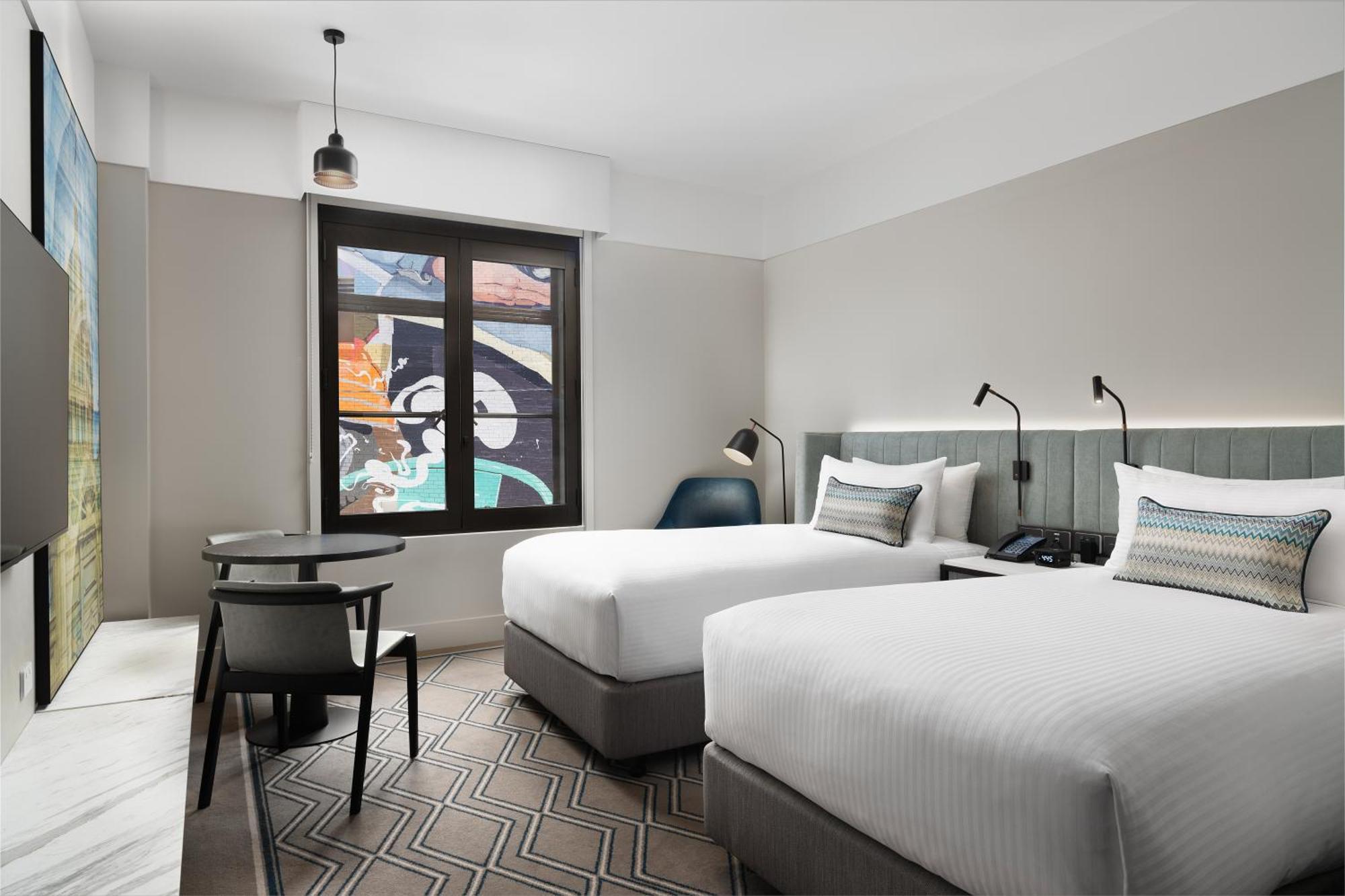 Hilton Melbourne Little Queen Street Kültér fotó A guest room at the hotel
